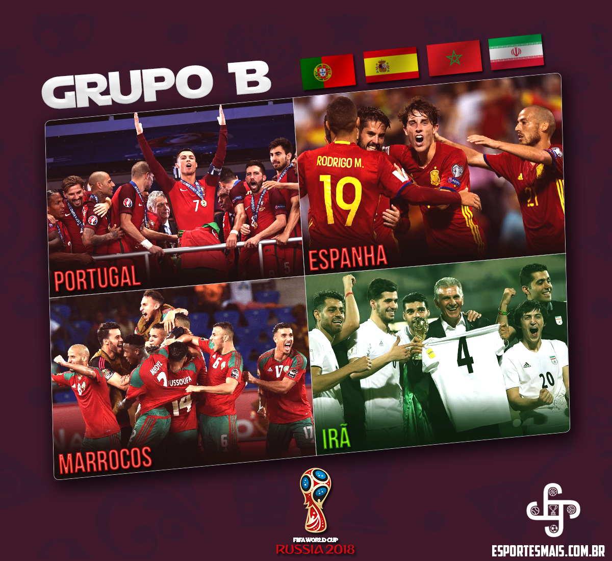  Opinião: Espanha classificada facilmente? Veja o que esperar do Grupo B da Copa