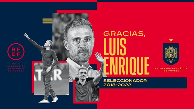  Luis Enrique não é mais o treinador da Espanha