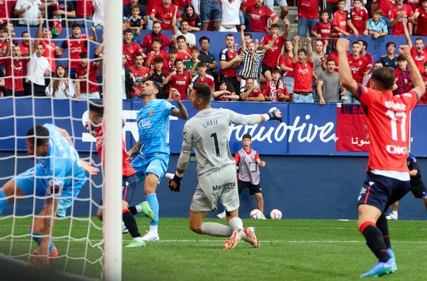  Osasuna bate Mallorca e vence a primeira na LaLiga