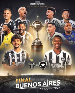 Atlético Mineiro e Botafogo decidem Libertadores