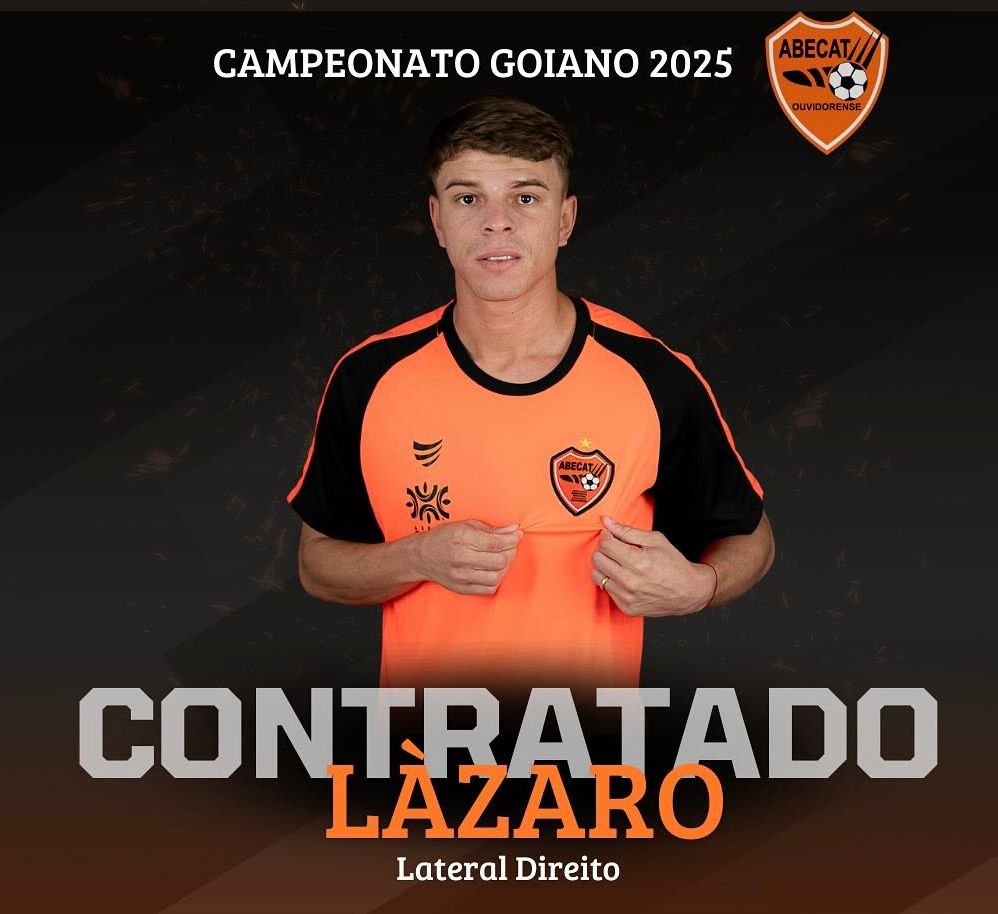 Lázaro, novo lateral direito da equipe do Abecat.