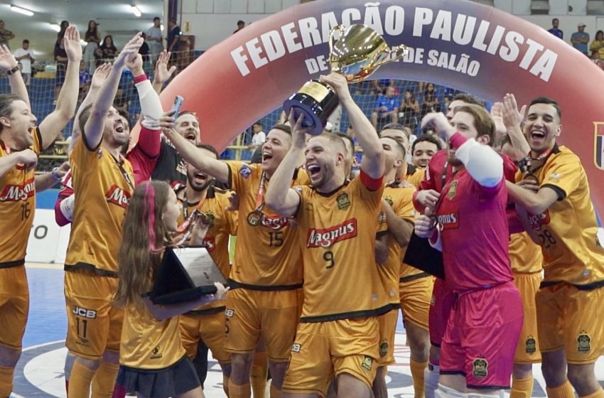  Magnus/Sorocaba conquista o Paulista de Futsal de novo