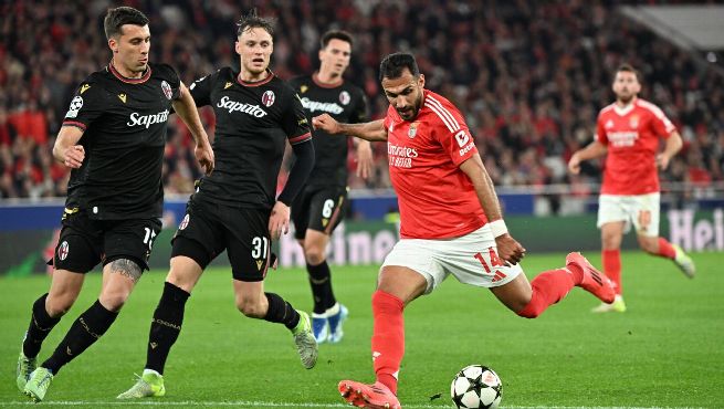  Benfica empata em casa contra o Bologna em jogo sem gols