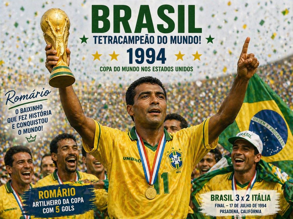 A conquista do Tetra do Brasil na Copa do Mundo