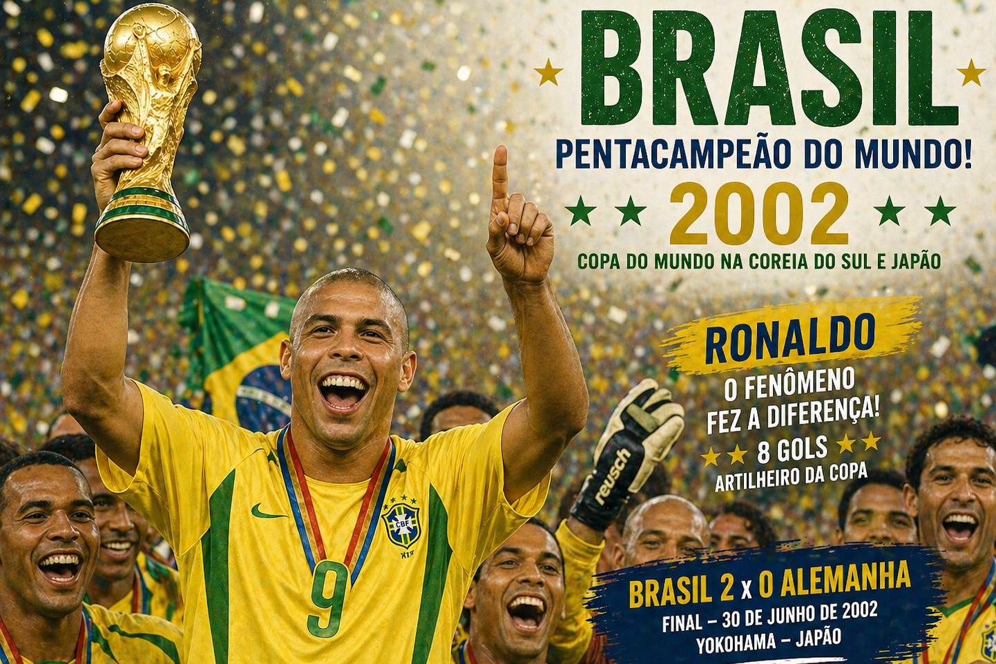 O Penta do Brasil na Copa do Mundo