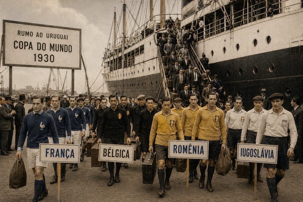 Desembarque dos europeus na Copa do Mundo de 1930