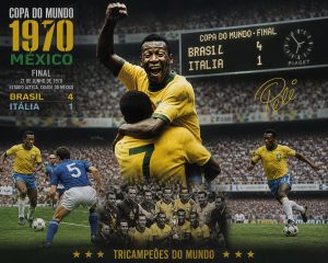 Brasil bate a Itália na final da Copa de 1970
