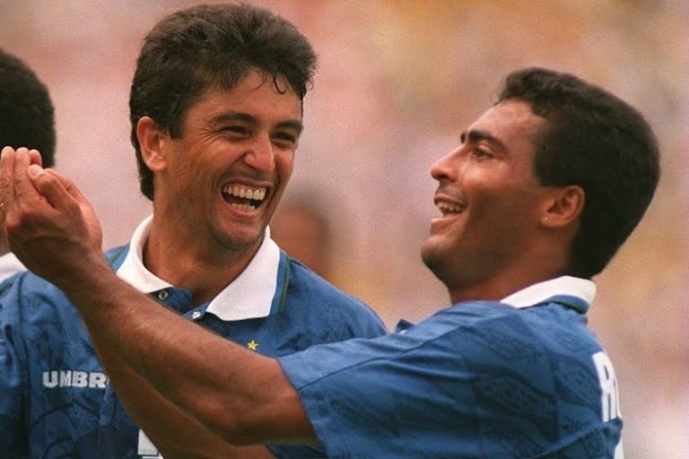 Bebeto e Romario: uma das maiores duplas em Copa do Mundo
