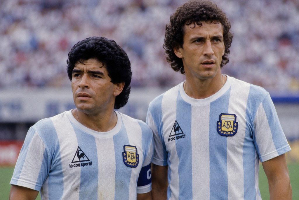 Maradona e Valdono na Copa do Mundo de 1986