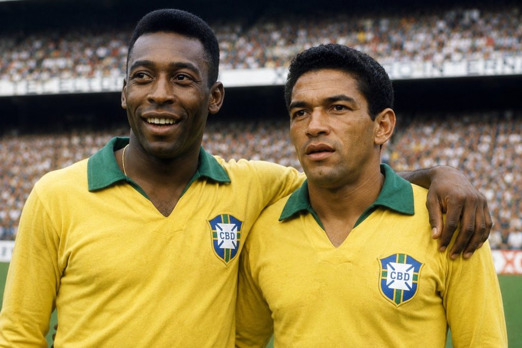 Pelé e Garrincha venceram juntos duas Copa do Mundo