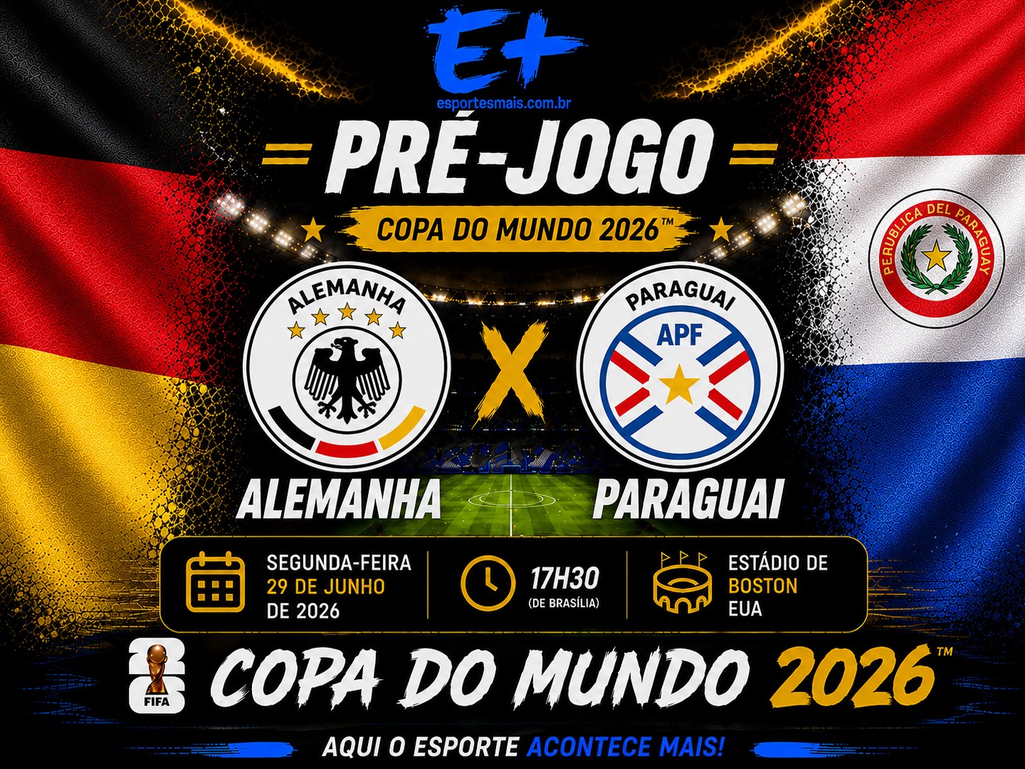 Alemanha x Paraguai: Azarão quer fazer história - Esportes Mais