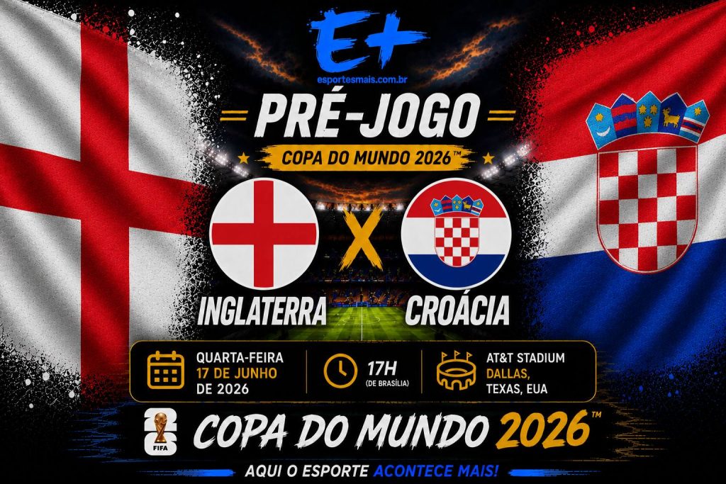Inglaterra x Croácia na Copa do Mundo 2026