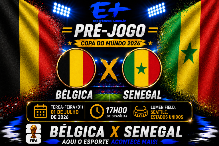 Bélgica x Senegal na Copa do Mundo 2026